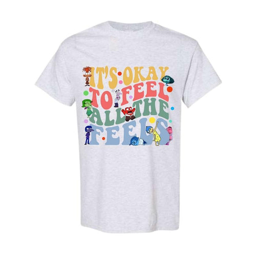 It's Okay To Feel All The Feels Shirt, Mental Health Shirt, Inclusion Shirt, Full Color, Full Size Hoodie, Sweatshirt