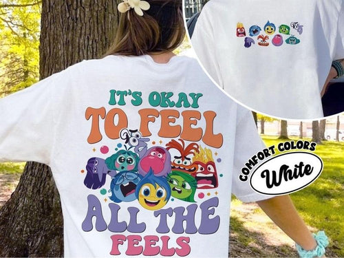 It's Okay To Feel All The Feels Youth Shirt, Inside Out Movie Shirt Hoodie, Sweatshirt | RetroVerseTees.com