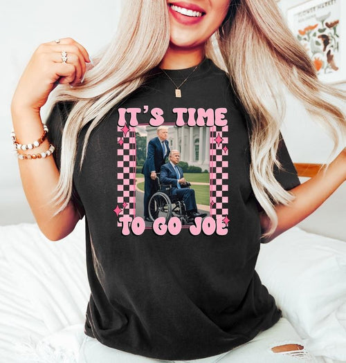 It's Time To Go Joe T-Shirt Trumm 2024 Shirt Funny TrumM Shirts, Shirt Take America Back Pink TruMm Daddy T-Shirt Daddy's...