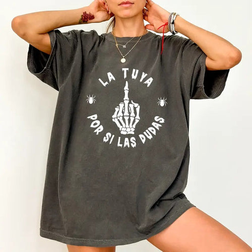 It's Yours Just in Case Comfort Colors Shirt, Skeleton Finger Graphic Tee, Funny Unhinged Shirt, Sarcastic T-shirt For...
