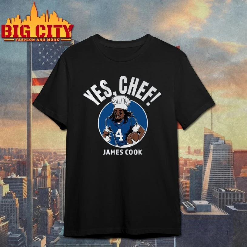 James Cook Buffalo Billls Yes Chef Shirt