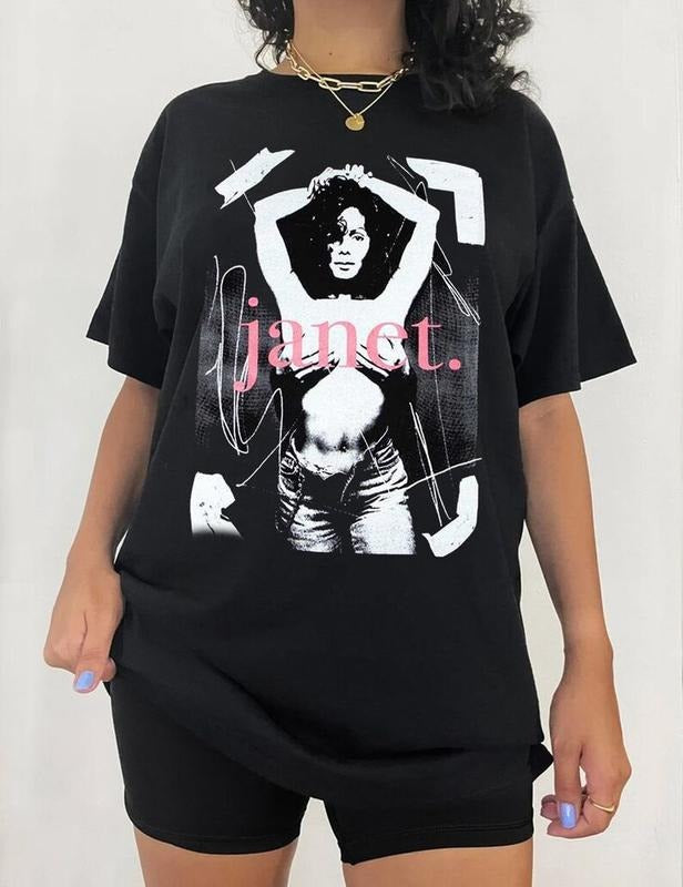 Janet Jackson Merch Concert 2024 Tour Shirt  Vintage Music Fan Gift Hoodie, Sweatshirt | RetroVerseTees.com