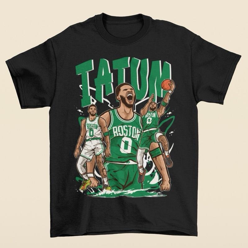 Jayson Tatum Cartoon Style Boston Basketball T-Shirt, 100% Cotton Unisex Shirt, Gift For Fan Hoodie, Sweatshirt