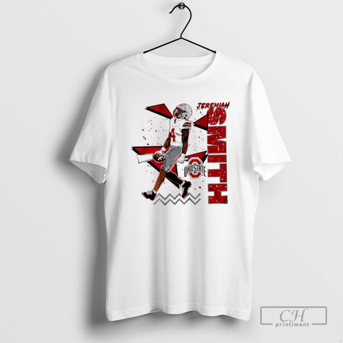 Jeremiah Smith 90s Style Ohio State Football T Shirts
