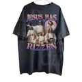Jesus Has Rizzen Vintage T-Shirt, Retro 90s Graphic Shirt, Funny Shirts, Distressed Cotton Shirt, Oversized Bootleg Tees...