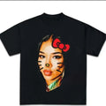 Jhene Kitty Big Face T-shirt, Rap Hip Hop Tee Streetwear Outfit vintage  graphic  tees Hoodie, Sweatshirt