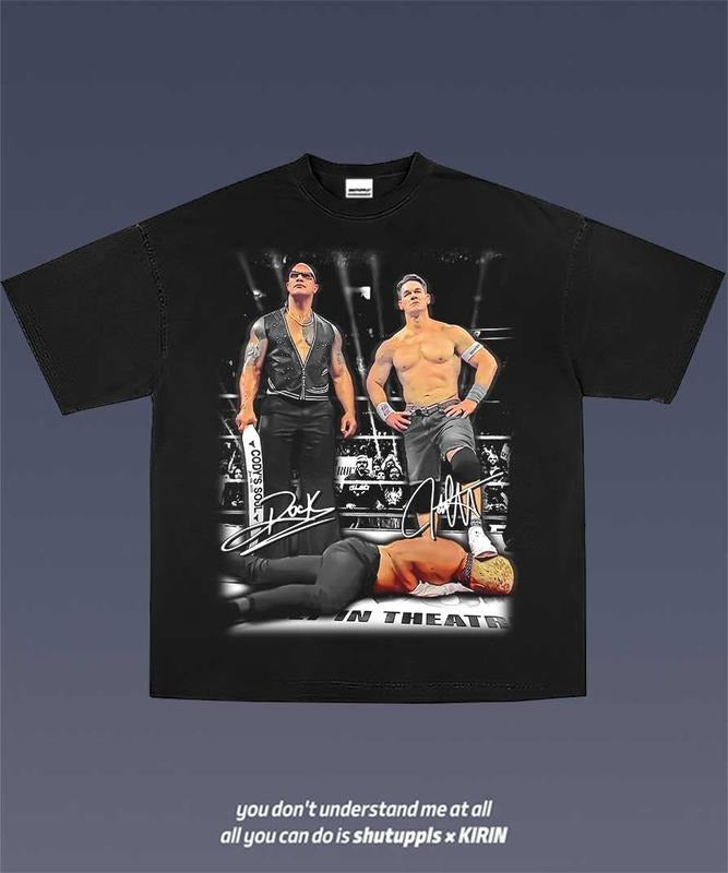 Dwayne Johnson/ John Cena TEE 1.0 VINTAGE TEE | GRAPHIC T-SHIRT SWEATSHIRT HOODIE | GIFT FOR FAN | RetroVerseTees.com