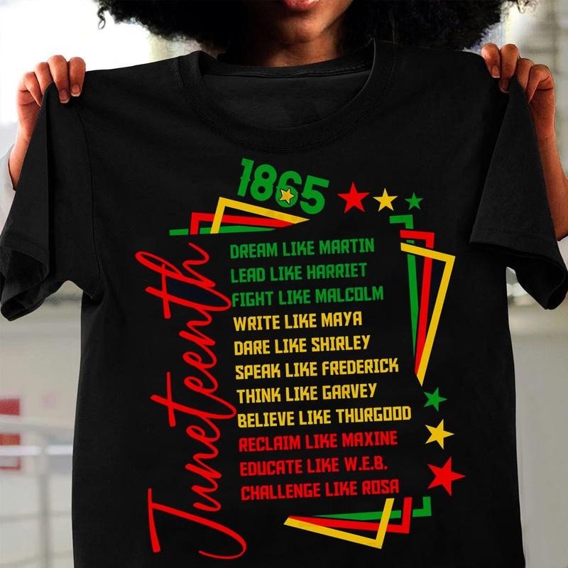 Juneteenth Dream Like Martin Free-ish 1865 Unisex Shirt, Juneteenth African American Tee, Black Freedom Black History...