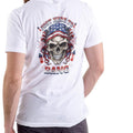 Just Here To Bang July 4th Funny T Shirt Unisex Cotton with Patriotic Skull Design Hoodie, Sweatshirt | RetroVerseTees.com