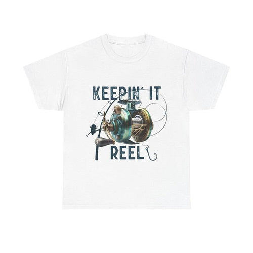 "Keepin' It Reel" Fishing Unisex Shirt Hoodie, Sweatshirt | RetroVerseTees.com