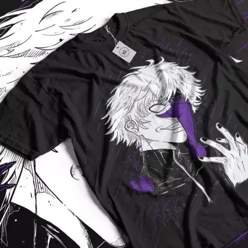 Ken Kaneki T-Shirt Tokyo GhoulManga Strip Horror Anime Black Shirt Tee All Size Hoodie, Sweatshirt | RetroVerseTees.com