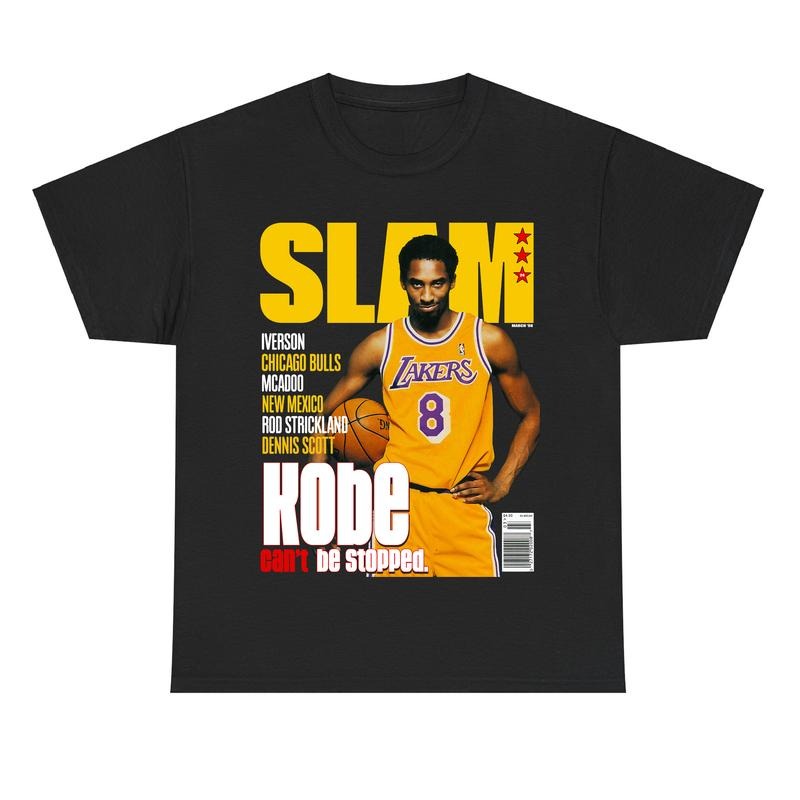 Kobe Bryant Slam Cover Tee, Kobe Can't Be Stopped Lover Basketball Shirt Hoodie, Sweatshirt | RetroVerseTees.com