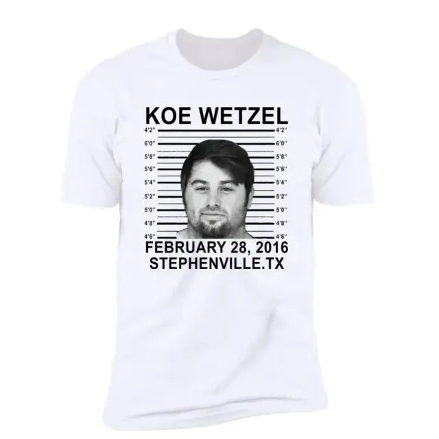Koe Mugshot Shirt Wetzel Fan Gift Hoodie, Sweatshirt | RetroVerseTees.com