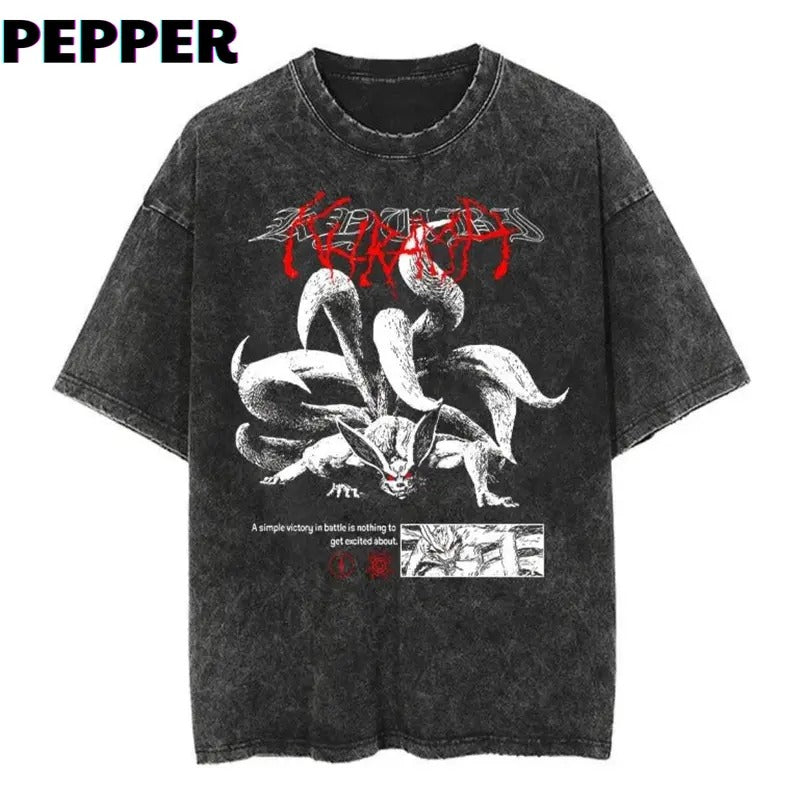 Kurama Vintage Tee Menswear Top Underwear Streetwear Hoodie, Sweatshirt | RetroVerseTees.com