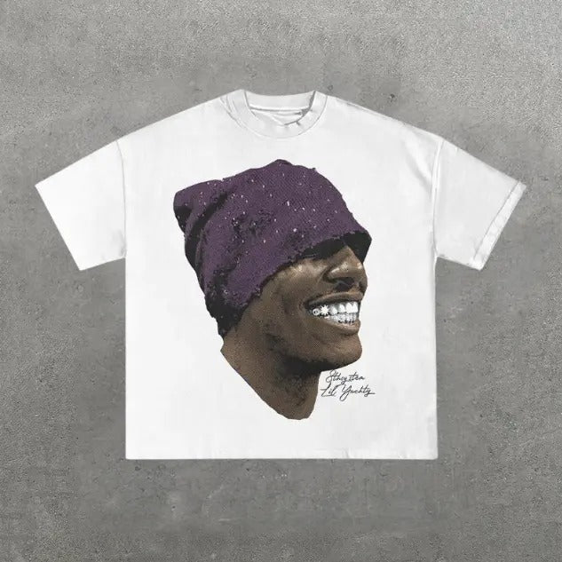 LIL YACHTY Smile T-shirt, Vintage LIL YACHTY Graphic Tee, Y2k, Hip Hop, Unisex T-Shirt, Gift For Men Women Menswear Top...