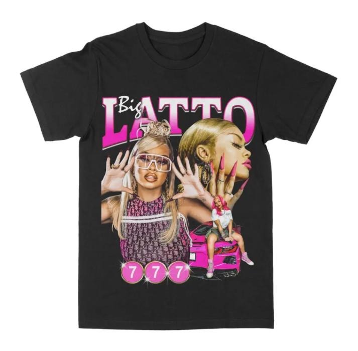 Lattooo Black Graphic Tee Hoodie, Sweatshirt | RetroVerseTees.com