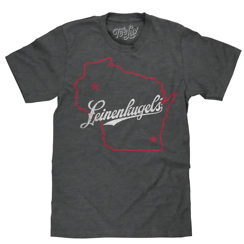 Leinenkugel's Wisconsin T-Shirt - Gray Hoodie, Sweatshirt | RetroVerseTees.com