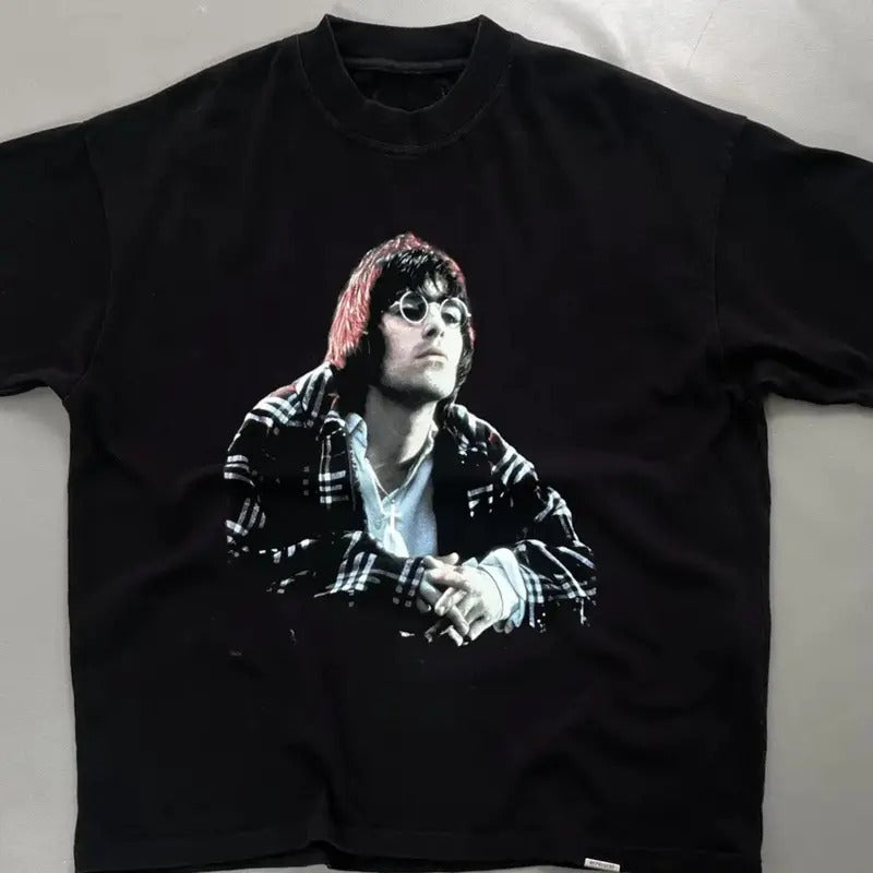 Liam Gallagher Oasis Tee, Oasis Band Shirt, Vintage Liam Gallagher T-Shirt, Music Lover shirt, Oasis Shirt, Oasis Fans...