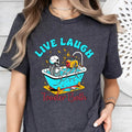 Live Laugh Toaster Bath Shirt, Grim Reaper Clipart, Snarky Skeleton, Funny Skeleton Sublimation Design, Tshirt Design...