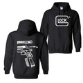 Lock In Glock We Trust Double Side Hoodie, Disassembly Hoodie, Glock Hoodie, Unisex Classic Cotton Tee, For Men, For...