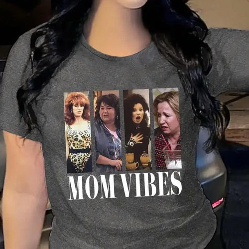 'MOM VIBES' Graphic T-Shirt