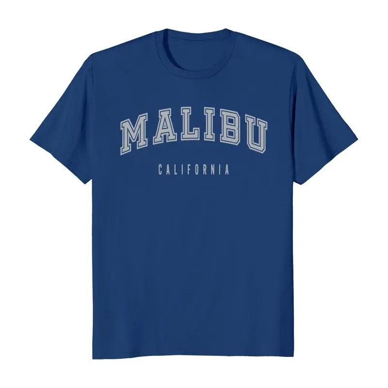 Malibu California Classic Short Sleeve Men's T-Shirt Casual Cotton Hoodie, Sweatshirt | RetroVerseTees.com