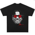 Malik Nabers Big Head T-Shirt Vintage Graphic Tee Shirt for Men Women Streetwear Hoodie, Sweatshirt | RetroVerseTees.com