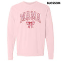 Mama Red Ginger Jar Florals Long Sleeve Comfort Colors T-Shirt 'NLB' Hoodie, Sweatshirt | RetroVerseTees.com