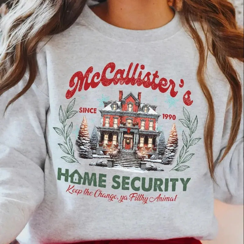 McCallister's Home Security - Unisex Apparel Relaxed Fit Printed In The USA Clothing Womenswear Casual and Comfortable,...