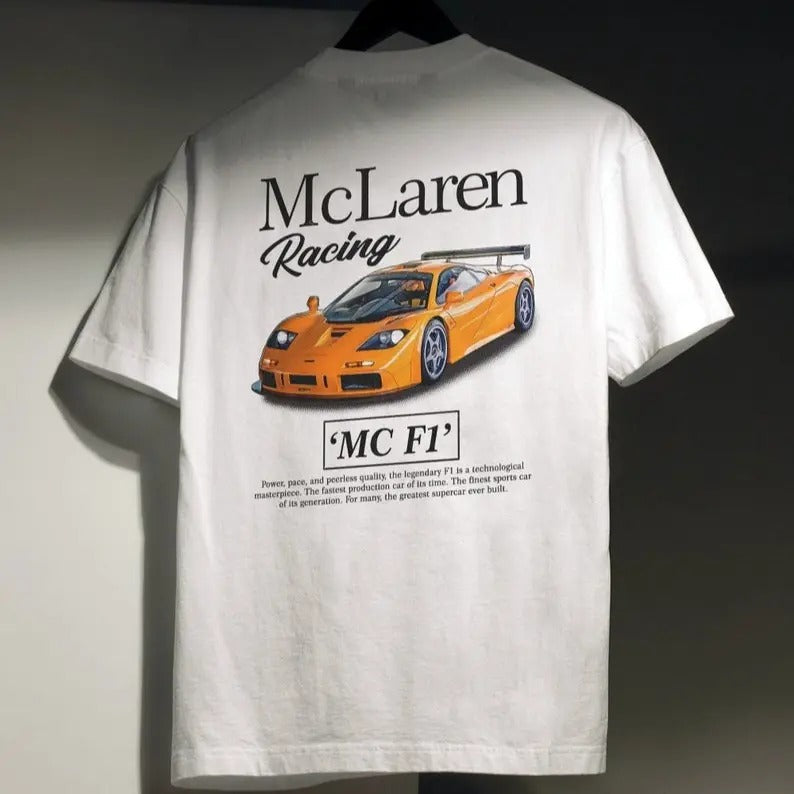 McLaren F1 Racing T-Shirt, Original Art Car Shirt Poster Type Design for Birthday, Gifts For Car Guys, Gift for Dad,...