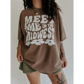 Meet Me In The Midwest Tee, midwesterner shirt, Midwest is best, trendy Midwest tee Hoodie, Sweatshirt | RetroVerseTees.com