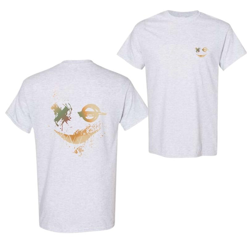 Men's Regular Fit Graphic Print Round Neck Tee without Necklace, Men's Summer Clothes, Casual Short Sleeve T-shirt, Men's...