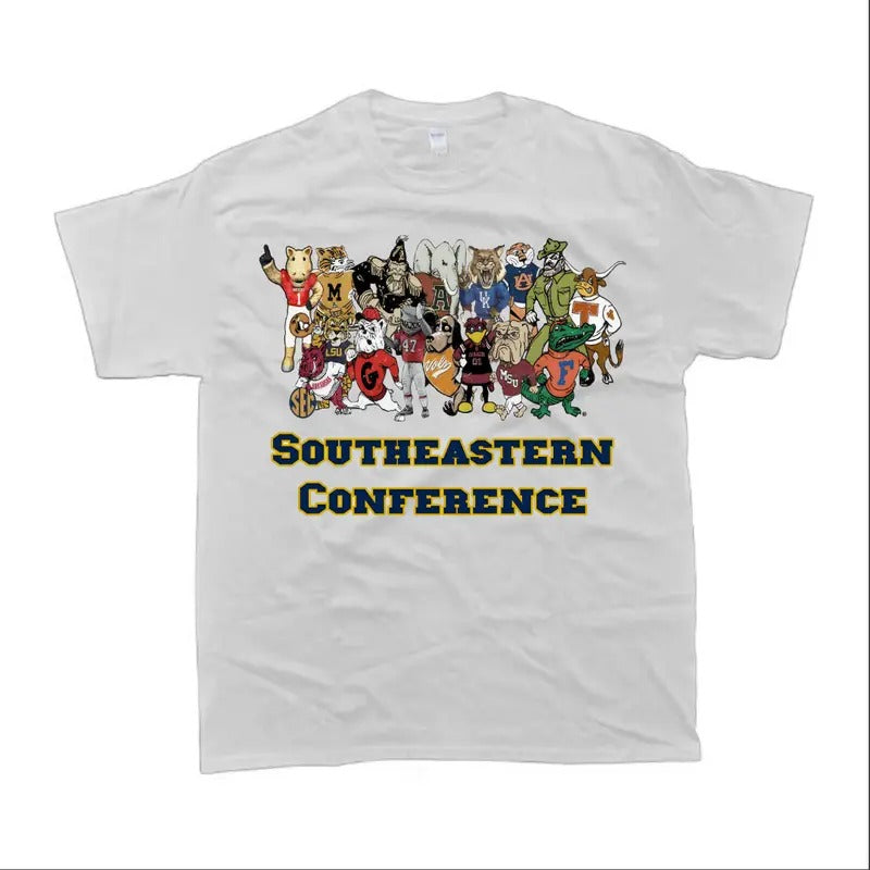 Men's Southeastern Conference Mascot T-Shirt For Casual Wear