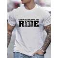 Men's fashion, casual, breathable, comfortable, soft, a must-have for summer, printed pattern, crew neck short sleeve...