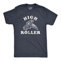 Mens High Roller T Shirt Funny Sarcastic Retro Skates Graphic Vintage Tee For Guys Hoodie, Sweatshirt | RetroVerseTees.com