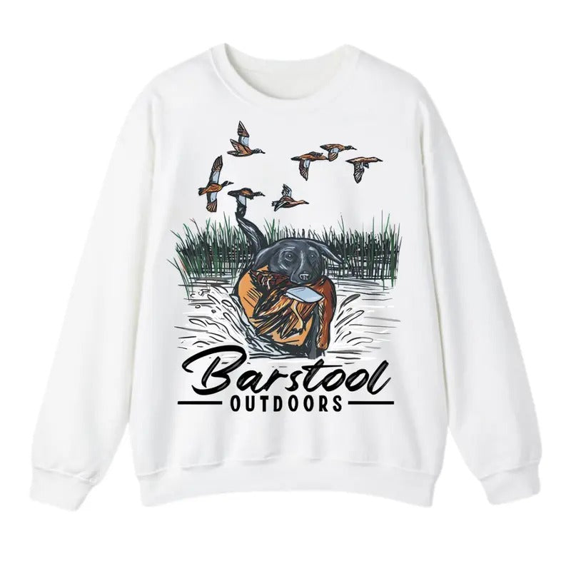 Menswear Barstool Outdoors Duck Hunt Ii Sweatshirt, For Men And Women, Trendy Sweatshirt Fabric Aesthetic T-Shirts, Hoodie