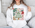 Merry Christmas Tree Sweatshirt, Retro Vintage Christmas Shirt, Hoodie , Unisex Sweater Pullover Tee Cotton Fit Polyester