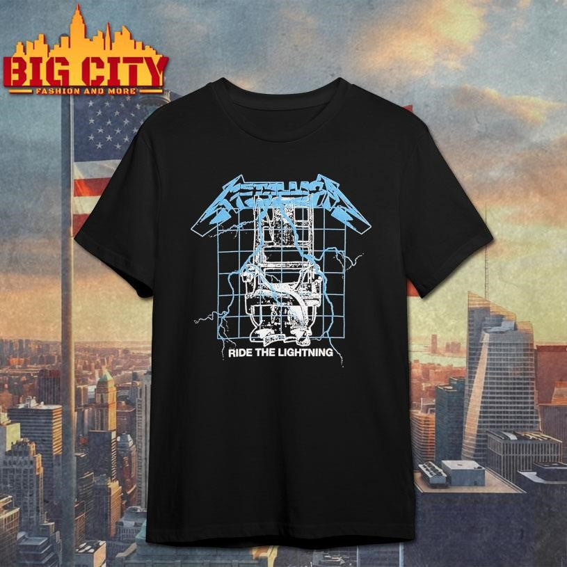 Metallica Ride The Lightning Puff Print Shirt