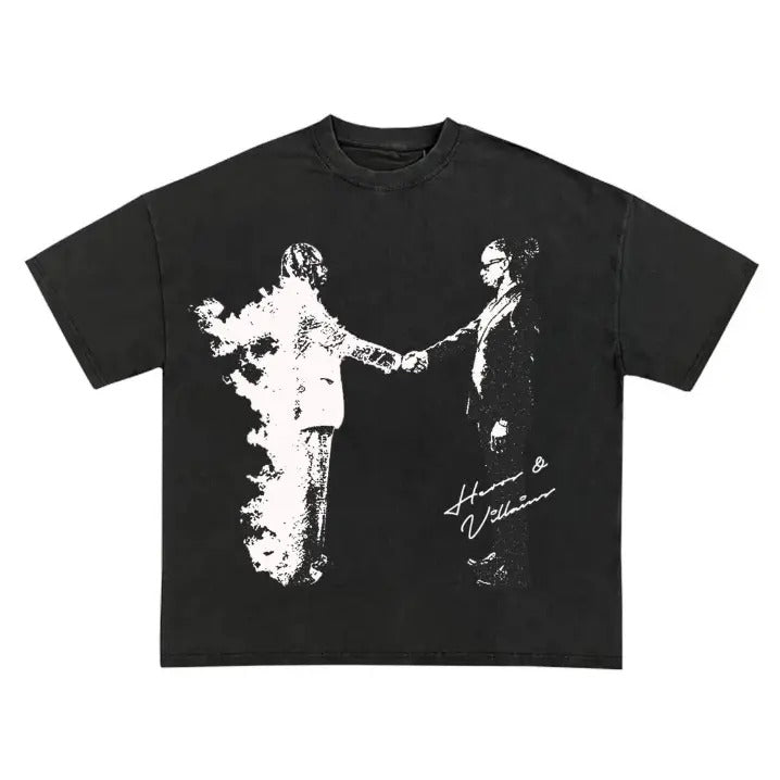 Metro Boomin "Heroes & Villains" Garment Dyed T Shirt Hoodie, Sweatshirt | RetroVerseTees.com