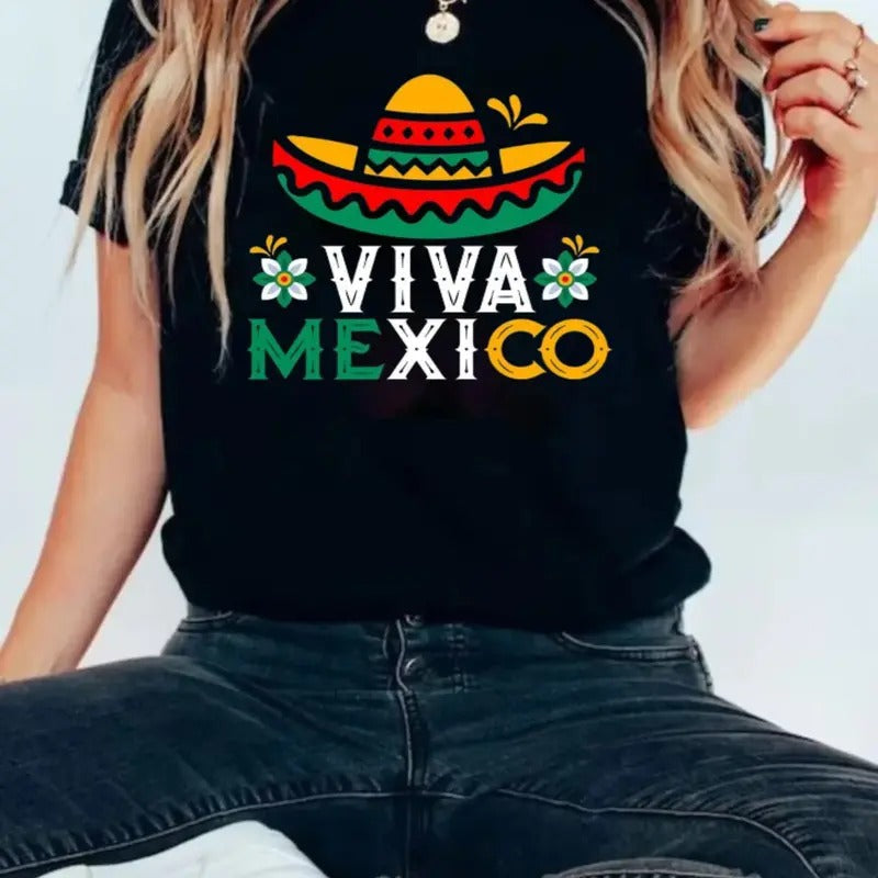 Mexican Fiesta Shirt, September 16th Shirt, Viva Mexico Shirt, Mexico Pride Shirt, Mexican Hat, Mexican Independence Day...