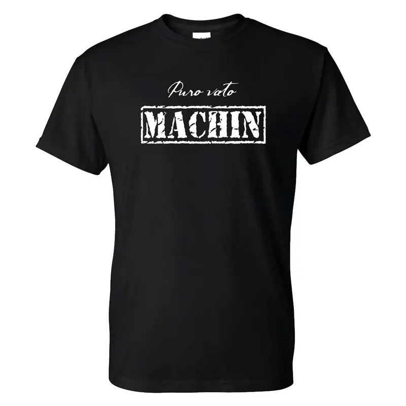 Mexican Funny - Puro Vato Machin T-Shirt Casual Classic Hoodie, Sweatshirt | RetroVerseTees.com