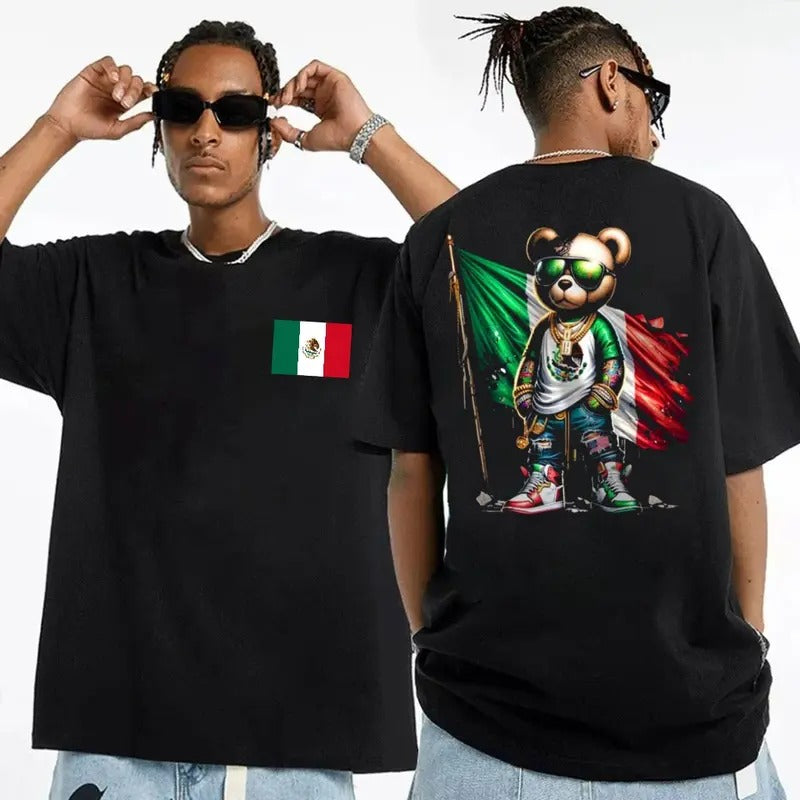Mexican Teddy Bear T Shirt, Mexico, Mexicanos, Mexican, Mexico Shirt, Mexican Day Shirt, Unisex Short Sleeve Tee Man...