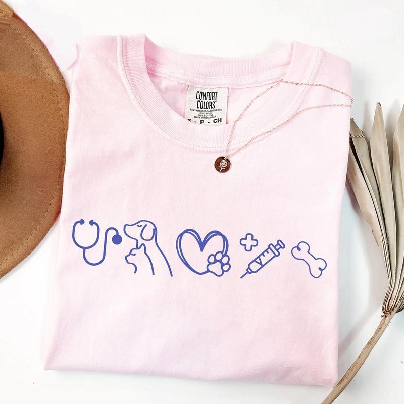 Minimalist Vet Tech Shirt, Veterinarian Shirt for Staff, Vet Tech Week Gift, Future Vet Tech, Veterinarian Comfort Colors...