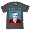Mister Rogers "Hello Neighbor" T-Shirt - Gray Hoodie, Sweatshirt | RetroVerseTees.com
