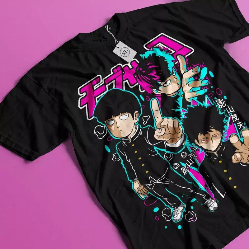 Mob Psycho 100 Manga Strip Anime Manga Gift Unisex shirt T-Shirt All Size Hoodie, Sweatshirt | RetroVerseTees.com