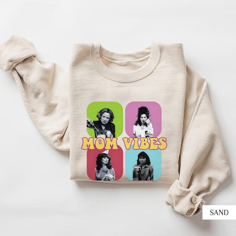 Mom Vibes Vintage Shirt, Retro Mom Shirt, Mother's Day Gift Hoodie, Sweatshirt | RetroVerseTees.com
