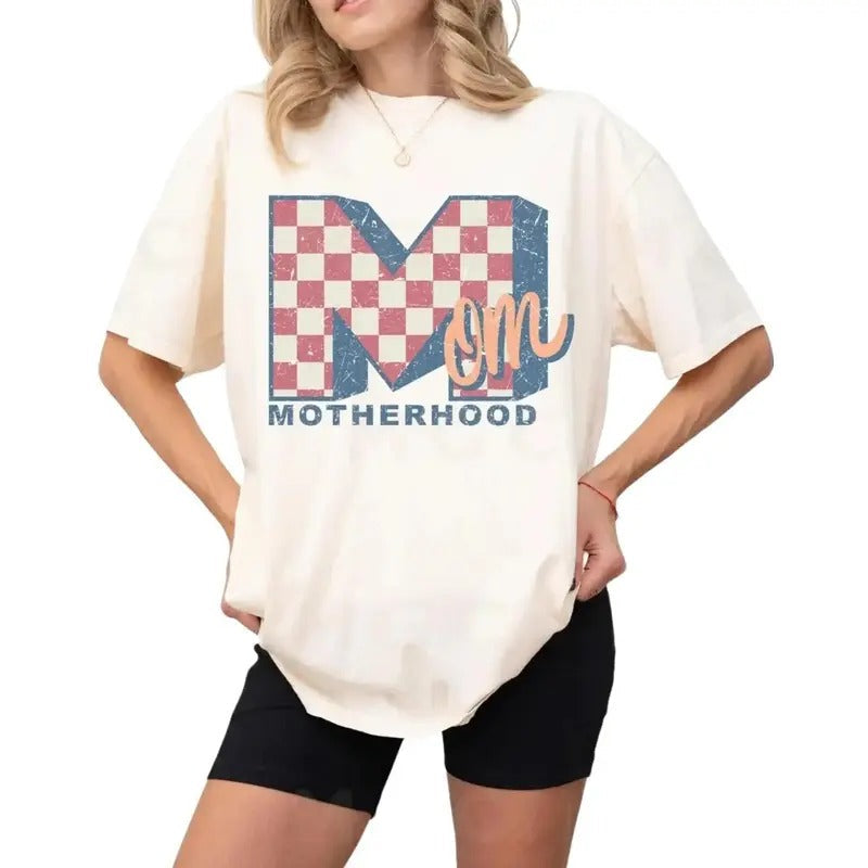 Motherhood MOM Inspired Shirt, mom gift Womenswear Top Hoodie, Sweatshirt | RetroVerseTees.com