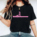Mow Girl T-Shirt, Funny pink Grass Shirt, Mower Lover Tee, Girls Landscaping Tee, Lawn Mower Short Sleeves, Landscaper...