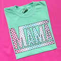 Multi-Color Checkered Mama Comfort Colors T-Shirt Hoodie, Sweatshirt | RetroVerseTees.com