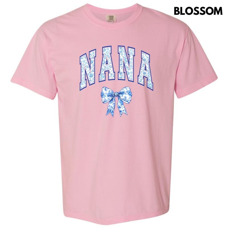 Nana Ginger Jar Florals Comfort Colors T-Shirt 'NLB' Hoodie, Sweatshirt | RetroVerseTees.com